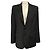 Tibi Marlon Blazer aus schwarzer Tropical Wool mit Cut-out-Ärmeln