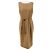 Vestido recto sin mangas de lana camel Dolce & Gabbana con cinturón ajustable Castaño