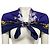 Hermès Hermes Purple / Gold Multi Cosmos Print Seidentwill-Schal Lila - Ansicht 2