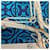 Hermès Hermes Blue Multi Mors et Gourmettes Seidentwill-Schal Blau  - Ansicht 6