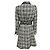 Abrigo de tweed con cinturón Edward Achour Negro / Blanco con botones de cristal - vista 3