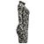 Vestido midi Dries Van Noten con estampado de mariposas negro / blanco - vista 2