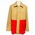 Autre Marque Casaco de Lã com Bainha Acolchoada Maison Kitsune Tan / Red Camelo