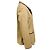 Giacca blazer in cotone a spina di pesce beige / marrone Brunello Cucinelli - vista 2