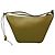 Borsa Hobo Mini Hammock in pelle di vitello classica Loewe Light Green / Putty Verde - vista 4
