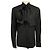 Autre Marque Camicia con cravatta in lana a righe gessate nere Alex Perry Nero