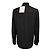 Autre Marque Camicia con cravatta in lana a righe gessate nere Alex Perry Nero - vista 3