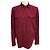 Camisa Western de pana de algodón borgoña Saint Laurent Burdeos