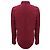 Camisa Western de pana de algodón borgoña Saint Laurent Burdeos - vista 3