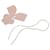 Neutral Hermès Swift Tete De Cheval Horse Foldable Bag Charm Key Chain Beige  - view 2