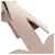 Neutral Hermès Swift Tete De Cheval Horse Foldable Bag Charm Key Chain Beige  - view 3