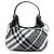 Borsa Brooklyn Hobo in nylon Gray Burberry Beat Check Grigio
