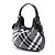 Borsa Brooklyn Hobo in nylon Gray Burberry Beat Check Grigio - vista 2