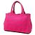 Borsa Tote Satchel Prada Small Canvas Canapa Logo Rosa - vista 2