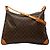 Borsa a tracolla Louis Vuitton Monogram Boulogne 50 Marrone