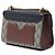 Borsa a Tracolla Gucci Small GG Supreme Padlock Nera Nero - vista 2