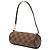 Borsa a mano Louis Vuitton Damier Ebene Papillon Pochette Marrone - vista 2
