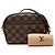 Borsa a tracolla Louis Vuitton Damier Ebene Ipanema Pochette Marrone - vista 9