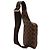Borsa a tracolla Louis Vuitton Damier Ebene Geronimos Marrone - vista 2