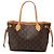 Borsa Tote Louis Vuitton Monogram Neverfull PM Marrone