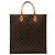 Borsa Tote Louis Vuitton Monogram Sac Plat Marrone