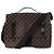 Borsa a tracolla Louis Vuitton Damier Broadway in marrone Rosso
