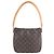 Borsa a tracolla Louis Vuitton Monogram Looping MM in Brown Beige