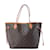 Borsa a spalla Louis Vuitton Monogram Neverfull MM in marrone Beige