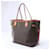 Borsa a spalla Louis Vuitton Monogram Neverfull MM in marrone Beige - vista 4