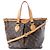 Borsa Louis Vuitton Palermo Monogram PM in marrone