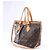 Borsa Louis Vuitton Palermo Monogram PM in marrone - vista 6