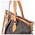Borsa Louis Vuitton Palermo Monogram PM in marrone - vista 7