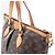 Borsa Louis Vuitton Palermo Monogram PM in marrone - vista 9