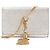 Autre Marque Borsa a tracolla Saint Laurent Paris Kate Small Tassel in glitter argento Nero