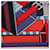 Hermès Carré Géant "SANGLES EN ZIGZAG" Kaschmir x Seidentuch in Blau x Rot Marineblau  - Ansicht 11
