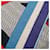 Hermès Carré Géant "SANGLES EN ZIGZAG" Kaschmir x Seidentuch in Blau x Rot Marineblau  - Ansicht 9