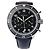 Zénith Zenith Chronometro TIPO CP-2 03.2240.4069 SS x Leather AT Watch with Black Dial Navy blue