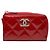 Monedero Chanel Matelassé Coco Mark Roja
