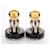 Orecchini a clip Chanel Coco Mark Icon Nero D'oro - vista 5