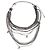 Collana Chanel Coco Mark a 10 fili Nero Argento