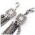 Collana Chanel Coco Mark a 10 fili Nero Argento - vista 8