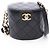 Borsa a tracolla Chanel Matelassé in pelle d'agnello nera Nero