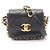 Borsa a tracolla Chanel Matelassé con catena Nero
