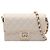 Borsa a spalla da sera Chanel Matelassé Mini Minaudière Bianco