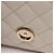 Borsa a spalla da sera Chanel Matelassé Mini Minaudière Bianco - vista 6