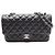 Timeless Borsa a tracolla Chanel Matelassé Double Flap Nero