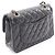 Borsa a tracolla Chanel Matelassé Double Flap Nero - vista 2