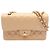 Timeless Borsa a tracolla Chanel Matelassé Double Flap Beige