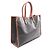 Céline Celine Horizontal Cabas Triomphe Tote Bag Braun Schwarz - Ansicht 2