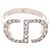 Anello con logo Dior CD Christian Dior Argento